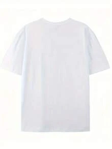 Envío Local - Envío desde DE/IT/FR/ES/PL - Camiseta Unisex con Estampado de Avión de Papel - Ropa para Hombre - Algodón de 180 g/m², Manga Corta, Cuello Redondo, Camiseta Casual, Prenda Esencial, Regalo Perfecto para Fiestas - B - Ver 2