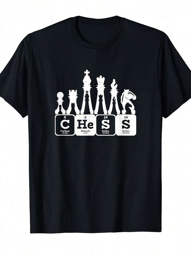 Camisa Periodic Table Elements Ajedrez T FULM - Negro - Añade 1