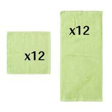 Wash Cloths 6/12/24 Pack, Super Soft & Skin Friendly Face Towel For Sensitive Skin, Reusable Washable Makeup Remover Cloth, 10x10 Inch Small Washcloths, Easy To Rinse Multicolor Facial Cleaning Cloth - Green - View 8