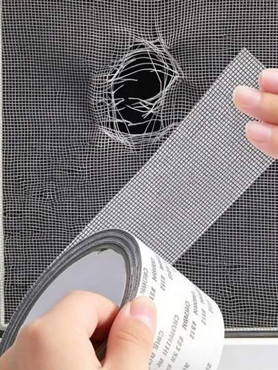 1 Roll Mosquito Net Repair Tape, Self-Adhesive Patch, Suitable For Dormitory Mosquito Nets And Curtain Damage, Waterproof Mesh Patch, Suitable For Doors And Windows Screens, Mosquito Net Repair Tape, Easy To Cut And Repair