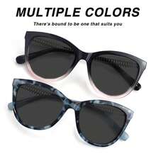 1pc Oversized Cat Eye Grey Lens Reading Glasses, Leopard Print Design, With High-Quality Metal Hinges, Suitable For Women's Daily Wear - Ash - View 6