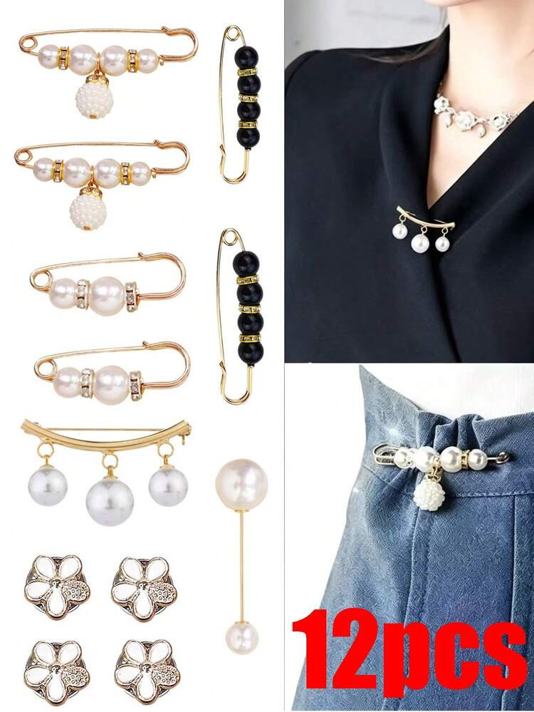 8/12pcs-Detachable Waist Buckle, Adjustable Waist Tightening Tool For Skirts And Jeans, Anti-Exposure Button, No-Sew Detachable Design, Perfect For Cardigans, Sweaters, Knitwear - Fashion Decorative Button Accessories Anti-Slip Buckle - No Sewing Required, Essential For Women's Formal And Casual Wear, Fashion Accessory, Exquisitely Crafted, Wardrobe Essential - D - View 14