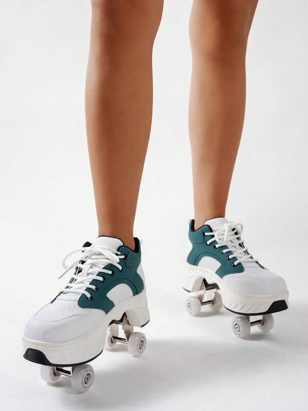 New Kids' Roller Shoes With Wheels, Boys' Sports Shoes, Outdoor Roller Shoes, Girls' Sports Shoes, Versatile Roller Shoes For Children