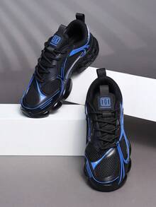 Men's Sports Shoes, Casual Running Shoes, Jogging Shoes, Walking Shoes, Low-Top Fashion Gradient Color Sports Shoes, Tennis Streetwear - Blue - View 5