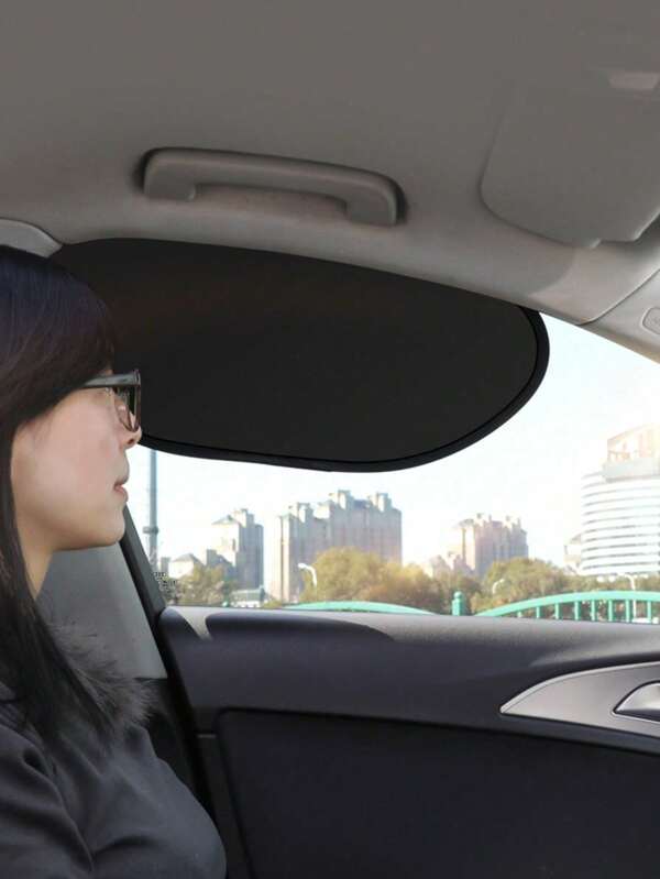 2/4件組汽車車窗遮陽簾，新款彎曲靜電吸附式側窗遮陽簾，免膠水UV防曬隔熱隱私簾，通用於大多數轎車、SUV、卡車，夏季駕駛前後側窗遮陽簾，保護嬰兒與乘客免受陽光曝曬，不遮擋視線，透氣網布車窗遮陽簾，便攜式汽車遮陽簾，適合夏季公路旅行、露營、日常通勤，車窗隱私遮蓋，汽車內飾防曬配件