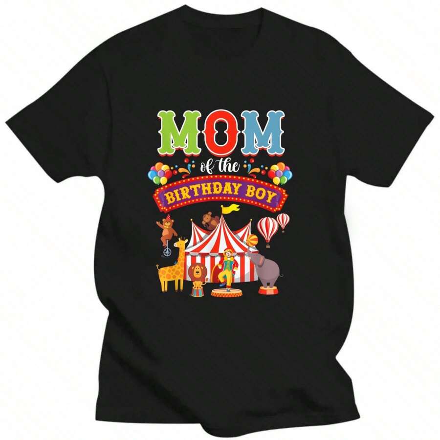 Women's T-Shirt For Happy Mother's Day - 黑色 26 - 查看 1