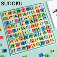Wooden 9x9 Sudoku Board Game For Kids 3+, Colorful Number Blocks Logical Reasoning Puzzle Toy, Montessori Math Concentration Training Educational Desktop Game, Parent Interactive Brain Game Gift For Boys Girls - Multicolor - View 2