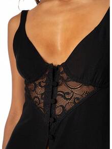 Maaji Midnight Black Long Dress Vestido Mujer - Negro - - Ver 3