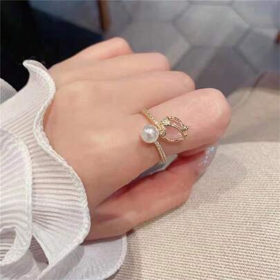 1pc Fashionable Low-Key Exquisite Elegant Luxurious Full Zirconia Ring Suitable For Engagement, Wedding, Valentine's Day, Birthday Gift, Daily Wear, Party Gathering, Lover, Anniversary