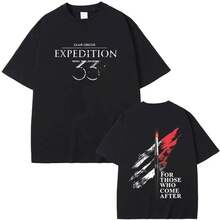 Clair Obscur Expedition 33 Per Che Cercano Eredi Maglietta Grafica, Merchandising RPG, Magliette Vintage Fantasy Oscuro Unisex per Donne e Uomini - 2 - Visualizzare 1