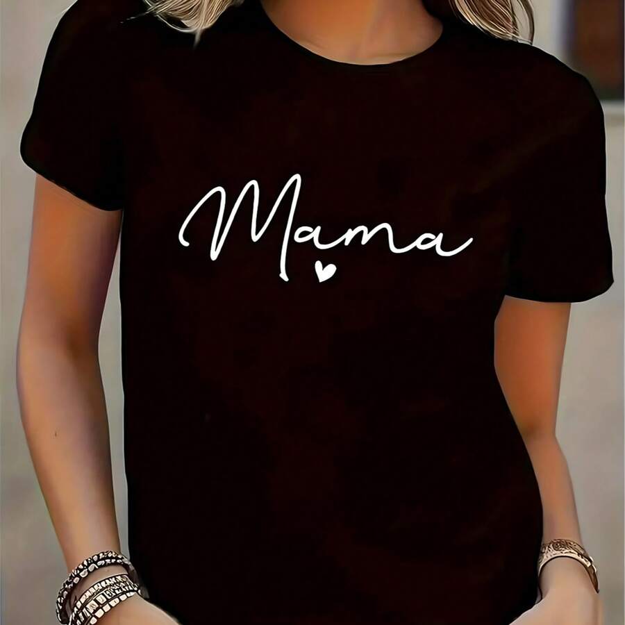 Camiseta con estampado gráfico de rapero EminemS, camiseta informal de manga corta con cuello redondo a la moda Vintage para mujer8 - Negro - Ver 1