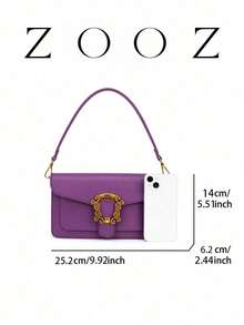 POHO ZOOZ Brand Customized Envelope Bag Shoulder Square Bag - White - White - View 6