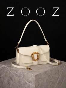 POHO ZOOZ Brand Customized Envelope Bag Shoulder Square Bag - White - White - View 5