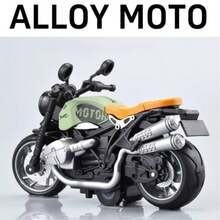 1:12 Scale Racing Motorcycle Model, Suitable As Fun Desktop Decor For Teens And Adults, Made Of Alloy And Plastic, With Spring Wheels For Movement - Multicolor - View 5