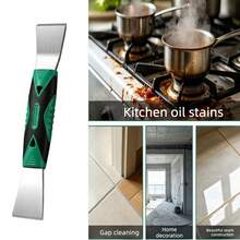 3pcs Cleaning Scraper Blades Glue Remover Small Scraper For Range Hood, Pot Bottom, Stove Top, Stainless Steel Scraper Cleaning Tool For Tile, Floor And Wall Cleaning, Decorative Scraper For Home And Commercial Use, Floor Cleaning Tool, Modern Cleaning Tool, Durable Structure With Non-Slip Handle, Manual Scraper Tool For Kitchen, Bathroom, Tile - A - View 10