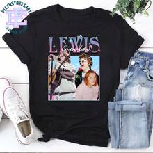 Camiseta de homenaje a Lewis Capaldi, Camiseta de la gira de Lewis Capaldi, Camiseta de estilo vintage para fans, Camiseta retro de concierto de Lewis Capaldi, Regalo de merchandising de mús - Negro - Ver 1
