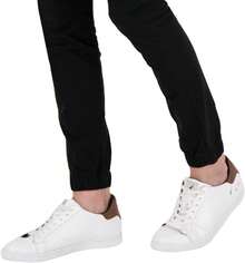Holstone Jogger Slim Fit de Gabardina Premium - Pantalones para Hombre Casuales Deportivos - Ropa y Moda para Hombre - Pantalón de Algodón - Verde Oliva - Ver 3