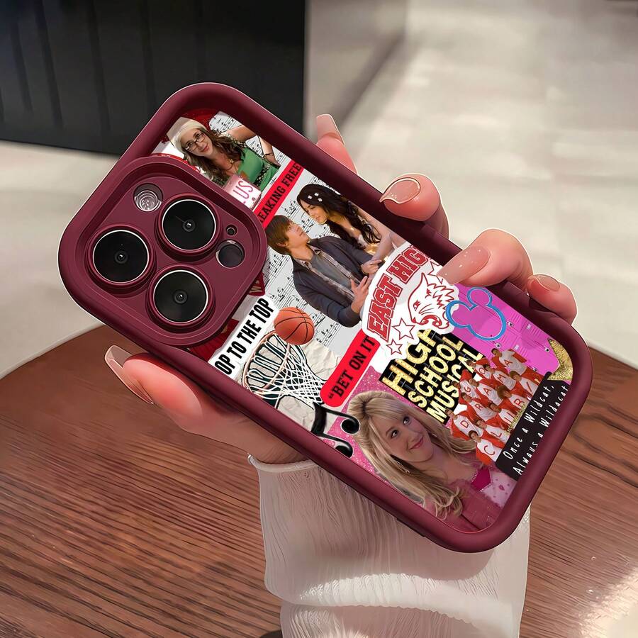 Sharpay Evans rosa High School Musicalfunda de teléfono Fundas compatibles con ,Apple,VIVO,OPPO,,, y Honor.Fabricadas en silicona TPU,ofrecen protección contra golpes y caídas. - Burdeos - Ver 1