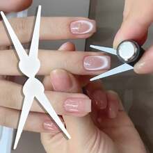 Herramienta magnética 2 en 1 para arte de uñas con forma de ojo de gato en V francés, herramienta magnética fuerte para arte de uñas, adecuada para esmalte de uñas en gel, accesorios DIY para arte de uñas, adecuada para mujeres, salones de uñas y DIY en casa, imán para arte de uñas, diseño de arte de uñas, productos para arte de uñas, herramienta magnética redonda, suministros para arte de uñas - Multicolor - Ver 5