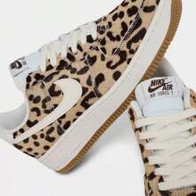 Nike Air Force 1 Low '07 Cheetah Print Women's Casual Shoes Baroque Brown/Sail/Sesame IB7695-200 | Classic, Comfortable - 巴洛克棕 - 查看 4