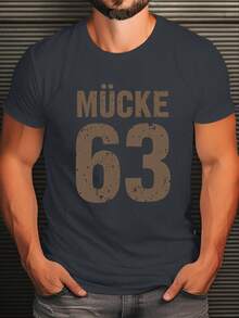 Mosquito Vintage M  63 Sports Typography Crinkle Plus Size Men'S T-Shirt - 白色 - 查看 8