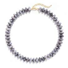 Collar de cuentas acrílicas de colores para mujer, collar personalizado, collar de playa; accesorios de joyería hechos a mano con cuentas para vacaciones - Multicolor - Ver 8