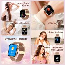 KENPANG Women's Camera Smart Watch, Photo, Video And Audio Recording, 512MB Memory, 1.91-Inch HD Display, Bluetooth Call And Notification, Heart Rate/Sleep/Menstrual Cycle Tracking, Multiple Sports Modes, IP68 Waterproof, Fitness Tracker, Compatible With IOS And Android - View 11