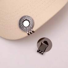 1pc Golf Hat Button Clip, Metal Material, Magnetic Hat Clip, No-Sew Adsorption Decorative Accessory, Suitable For Collar, Cuff, Pant Leg. Hat Fixing Buckle, Multi-Purpose Use, Holiday, Christmas, Birthday Gift, 6 Colors Available - A - View 11
