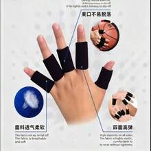 10PCS Multi-Color Stretchable Finger Support Sleeves, Suitable For Sports Basketball, Volleyball, Badminton, Tennis, Daily Protection For Finger Recovery, Flexible Finger Protection Function - Multicolor - View 6