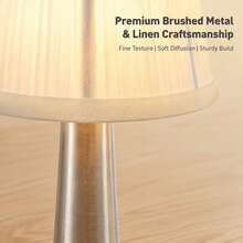 Rechargeable Smart Night Light, USB Charging Port, Touch Switch Control, 3-Color Light Switching, Stepless Dimming, Compact Metal Desk Lamp, Non-Slip Base Design, Suitable For Bedroom/Living Room/Bathroom/Dining Room/Office Multi-Scene Lighting - Desk Lamp - View 9
