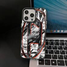 Una lujosa funda para teléfono con diseño circular compatible con iPhone 16, 15, 14, 13, 12, 11 Pro Max, X, XR, XS Max, 8 y 7 Plus, con una parte trasera mate anti-caídas. - Color mixto 1 - Ver 6