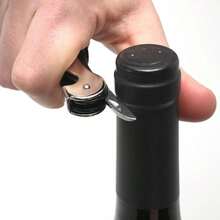 Professional Waiters Corkscrew Wine Key, Heavy Duty Stainless Steel Bottle Opener With Foil Cutter, Ergonomic Black Grip For Sommelier Bartender Gift - View 6
