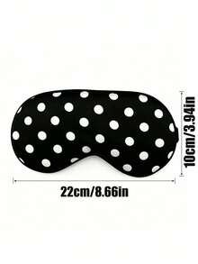 1pc Polka Dot Sleep Eye Mask, Adjustable Strap Eye Mask, Polka Dot Pattern, Sleep Light-Blocking Eye Protection, Breathable And Light-Blocking, Relieve Eye Fatigue, Suitable For Girls' Naps, Applicable For Midday Rest, Office Workers, Students And Indoor/Outdoor Use, Dorm, Travel Essential, Bridal Party Favor - Multiple Styles - View 11