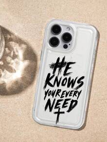 Vintage Christian Faith Slogan Print Clear Case Compatible With IPhone 13 15 16 17pro 17 14 17 17pro Max &Compatible With Samsung Galaxy/A54 A14 A15 S23 S24 S24ultra S25 A07 A17 S26 A57 - Multicolor - View 5