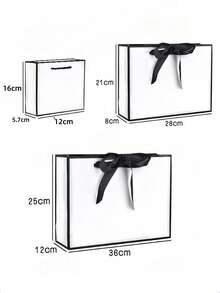 2/1pc Small Paper Gift Bags, Handheld Party Gift Bags, Birthday Wedding Celebration Multi-Functional Tote Bags Gift Packaging - Gift Bags - View 2