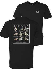 Camiseta de doble cara con estampado de pato DCW, estilo moderno, camiseta de cazador de patos, camiseta estampada para hombre, regalo unisex, estilo millenial, top casual unisex. - Negro - Ver 1