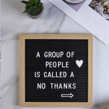 1pc Felt Letter Board With Wooden Frame, Photo Prop For Milk Tea Shop, Fresh Customized Number - 1PC - View 5