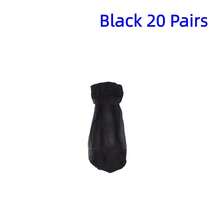 20 Pairs Solid Color Transparent Breathable Daily Wear Women's Mid-Calf Crystal Stockings Suitable For Everyday Use - Black - View 6