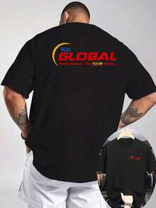 Nueva Camiseta Casual de Verano para Hombre con Cuello Redondo Acanalado y Mangas Cortas, Hecha de Tejido de Punto para una Sensación Refrescante y Cómoda.Cuenta con impresión a doble cara e - Negro - Ver 6