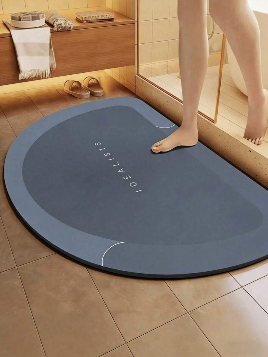 1pc Waterproof Anti-Slip Bathroom Mat, Bathroom Or Kitchen Rug, Quick Dry, Suitable For Hallway, Bedside, Shower Room, Laundry Room And Entryway. Perfect For Holiday Gifts And Family Gatherings. Essential Non-Slip Decor For Halloween Or Christmas Home Parties - Multicolor - View 1