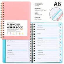 1pc A6 Size Minimalist Password Book, Premium Password Manager, Quick Access To Website Passwords, Username And Password Storage Function, Perfect For Home Office, Internet Computer Login, School Office Supplies, Ideal Gift For Women, Teachers And Mother's Day - Rectangle - View 10