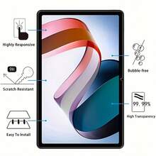2pcs Pad X8a 11 Inch 2024 Tempered Glass Screen Protector, 9H Hardness, Anti-Scratch, Anti-Bubble, High Definition Transparent Film, Smooth Surface - Clear - View 4
