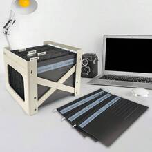 - Paquete de 25 carpetas colgantes para archivos, soporte para archivos de suspensin A4, carpetas organizadoras para colgar, archivadores con pestaa y etiqueta para la escuela, hogar, - negro - - Ver 7