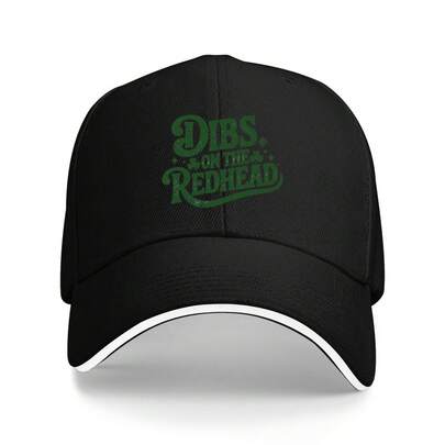 Gorra de béisbol tipo sándwich para pesca unisex - Diseño minimalista de trébol rojo, gorra de pico de pato de poliéster con estilo ajustable de camionero para deportes al aire libre/estacionamiento/vacaciones en la playa