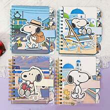 1 buah Buku Catatan Spiral Kartun Snoopy Baru, Buku Harian A7 dengan Tombol Ajaib Kreatif, Buku Catatan Portabel dengan Halaman Dalam Berwarna-warni yang Digambar Tangan untuk Pelajar, Hadiah Tahun Baru, Hadiah Hari Valentine, Hadiah Paskah [Model Acak] - MultiWarna - View 1