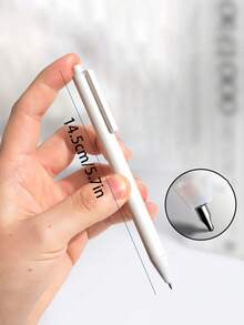 20pcs Black & White Retractable Gel Pens, INS Style Student Exam Quick-Dry 0.5mm Black Ink ST Pens, Barrel-Packed Japanese Style Retractable Gel Pens, Large Capacity Writing Pens For Students, Office And Signing, Back To School - Multicolor - View 2