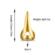 5/1pc Classic Gothic Style Hair Accessories, Simulated Character False Fingernails, Metal Full Finger Rings, Used For Braiding, Curling, Wigs And Accessories, Essential For Holiday Cosplay And Hair Salon - Multicolor - View 4
