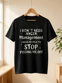 Plus Size Casual T-Shirt With Letter Print For Spring And Summer - White - View 6