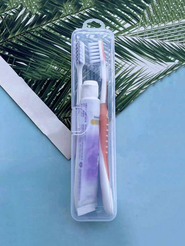 All-In-One Portable Transparent Travel Toothbrush Storage Box, Transparent Toothbrush Holder, Breathable Dust-Proof Toothbrush Cover, Toothpaste/Toothbrush Case, Toothbrush Protective Sleeve, Suitable For Home, Outdoor, Business, Camping, Braces, Summer Travel, Bathroom Accessories, Home Goods, Personal Care, Travel Essentials