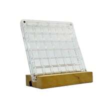 1PC 36 Grids Shell Storage Box Acrylic Square Transparent Seaside Beach Miniature Stone Specimen Display Mini Shell Storage Frame Desktop Storage Diamond Jewelry Box Handmade Gift Decoration Box DIY Storage Box Holiday Gift - Multicolor - View 5